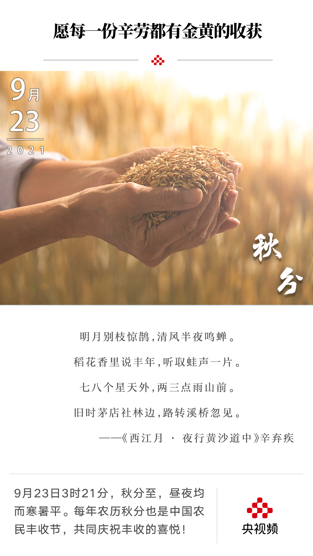 今日秋分