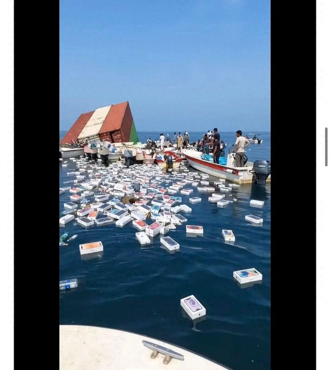 别捡了，海面漂满iPhone是AI编的