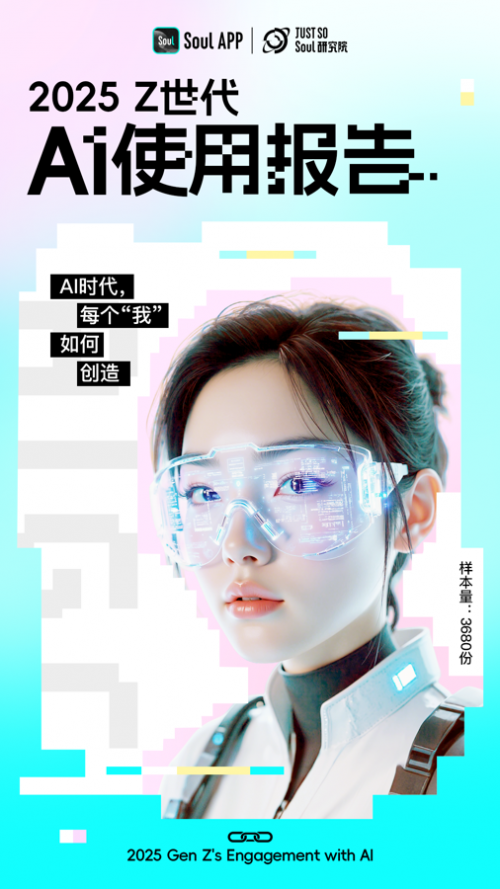 Soul发布《2025 Z世代AI使用报告》：年轻人已步入"人机共生"新时代