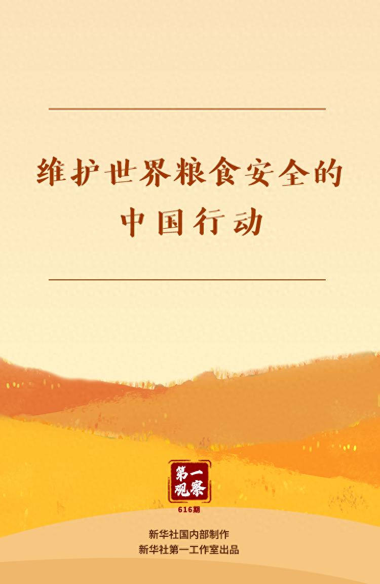 第一观察 | 维护世界粮食安全的中国行动