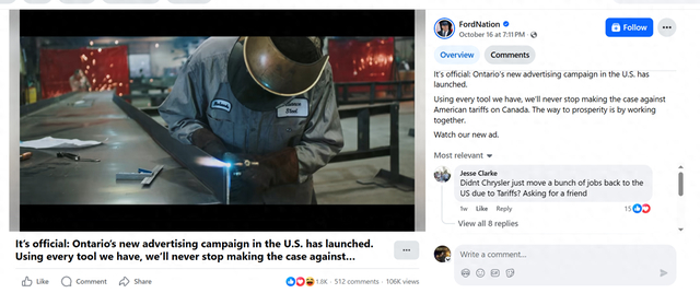 一则广告惹出祸？特朗普：美国终止与加拿大的所有贸易谈判