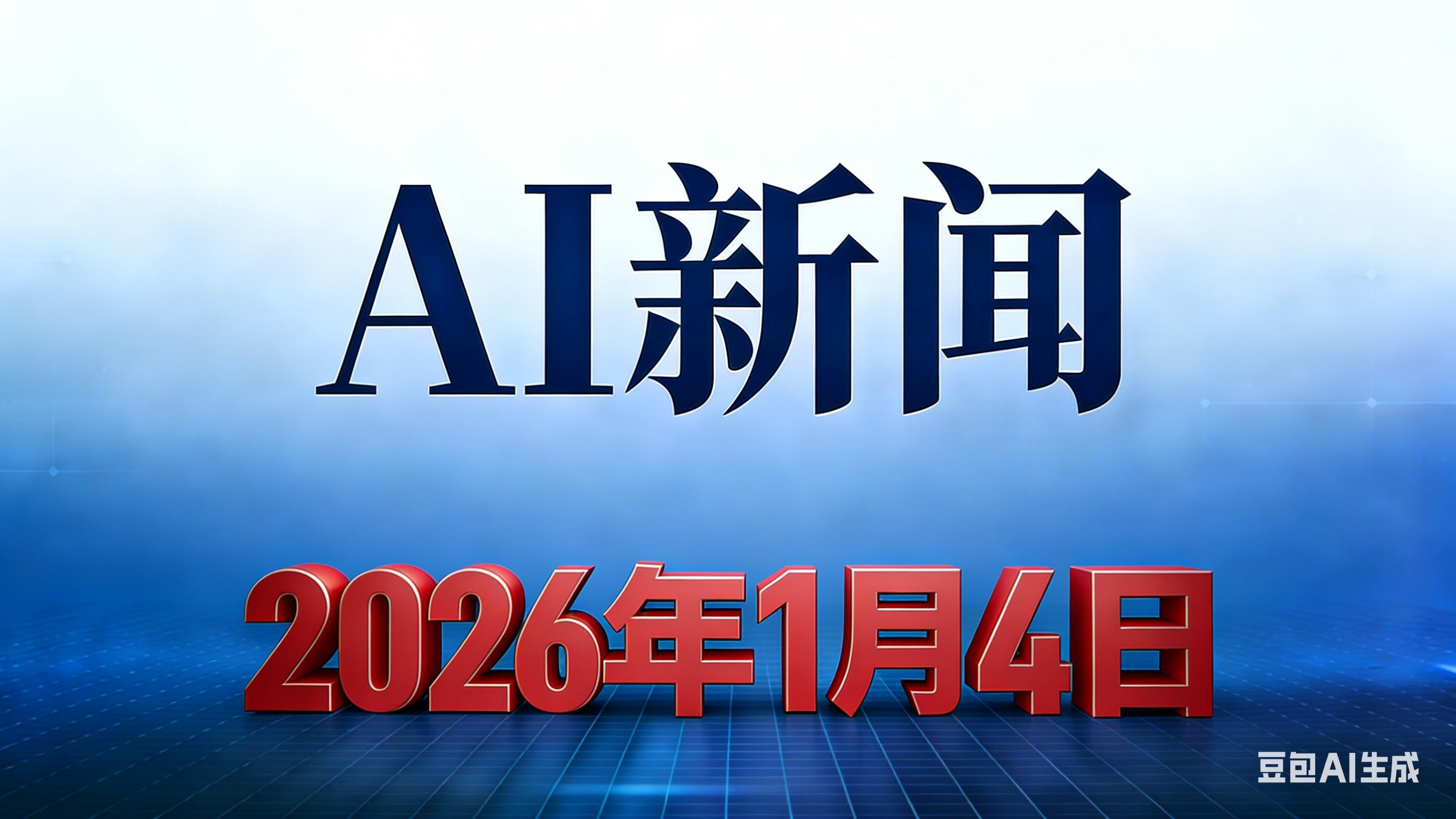 AI新闻2026年1月4日