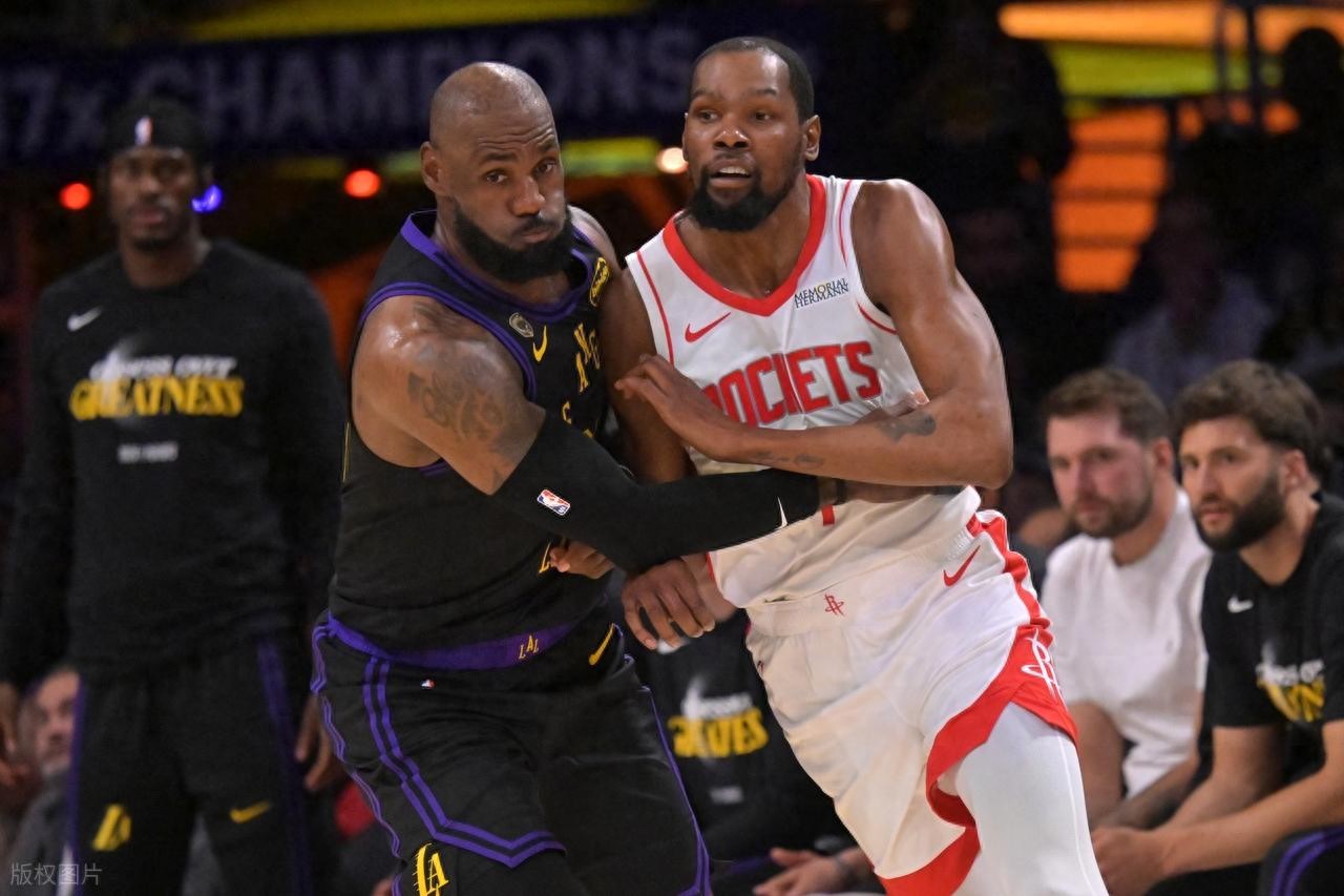 独扛大旗！詹姆斯砍28+8+7 杜兰特23分9失误 湖人击溃火箭总分2-0
