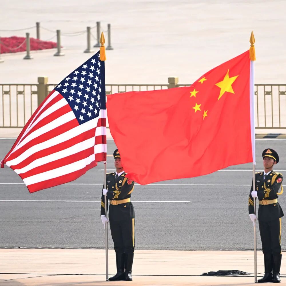 习近平为美国总统特朗普举行欢迎仪式