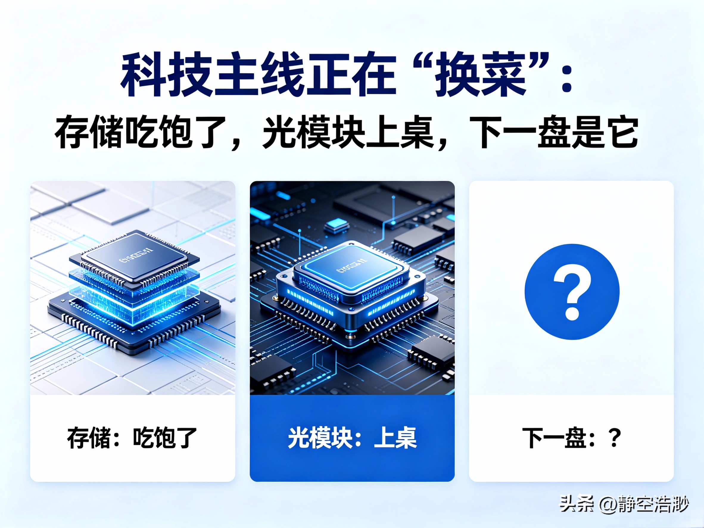 科技主线正在&ldquo;换菜&rdquo;：存储吃饱了，光模块上桌，下一盘是它
